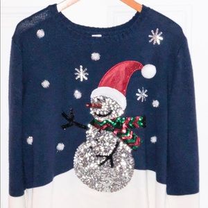Ugly Christmas Sweater with Snowman